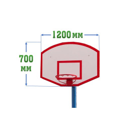 Щит стритбольный фанерный 1200х700мм