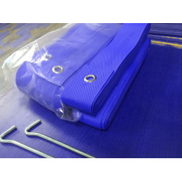 Разметка для пляжного футбола 12х27м - синий (ленты)