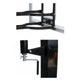 Баскетбольная стационарная стойка ING72G 180*105см