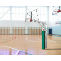 Стойка баскетбольная уличная 225 см с защитой