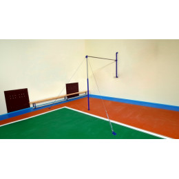 Перекладина гимнастическая пристенная на растяжках